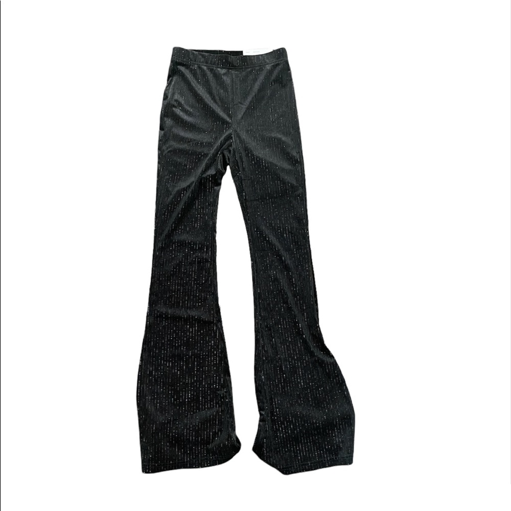 american eagle black flare yoga pants